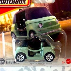 🚙 NIB Matchbox 2024 Fiat Topolino Vehicle Toy NWT Mint Green New